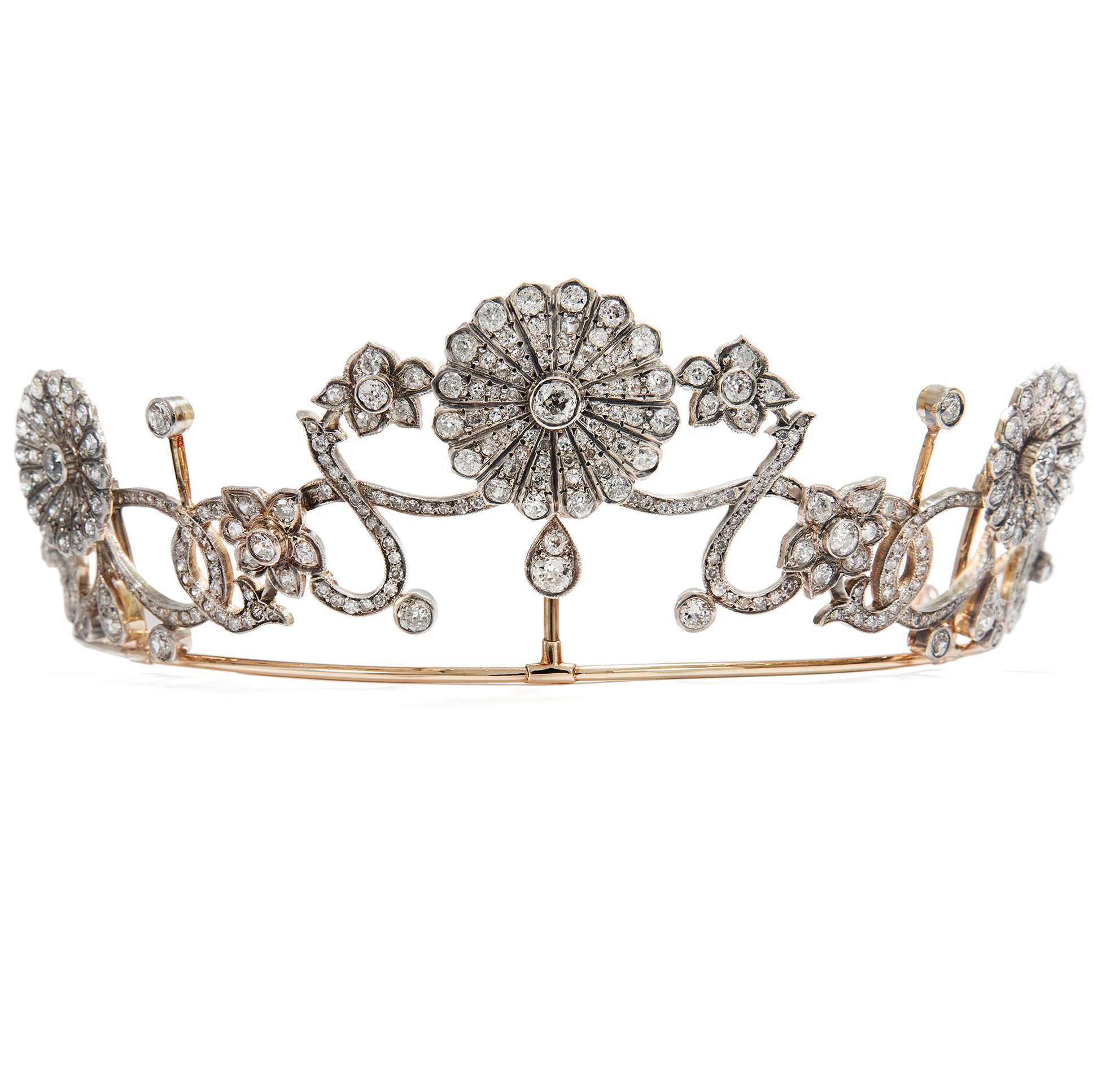 605131-hofer-antikschmuck-Prachtvolles-Diadem-mit-16-76-ct-Diamanten-in-Gold-und-Silber-um-1890-Ewiger-Blumenkranz_1