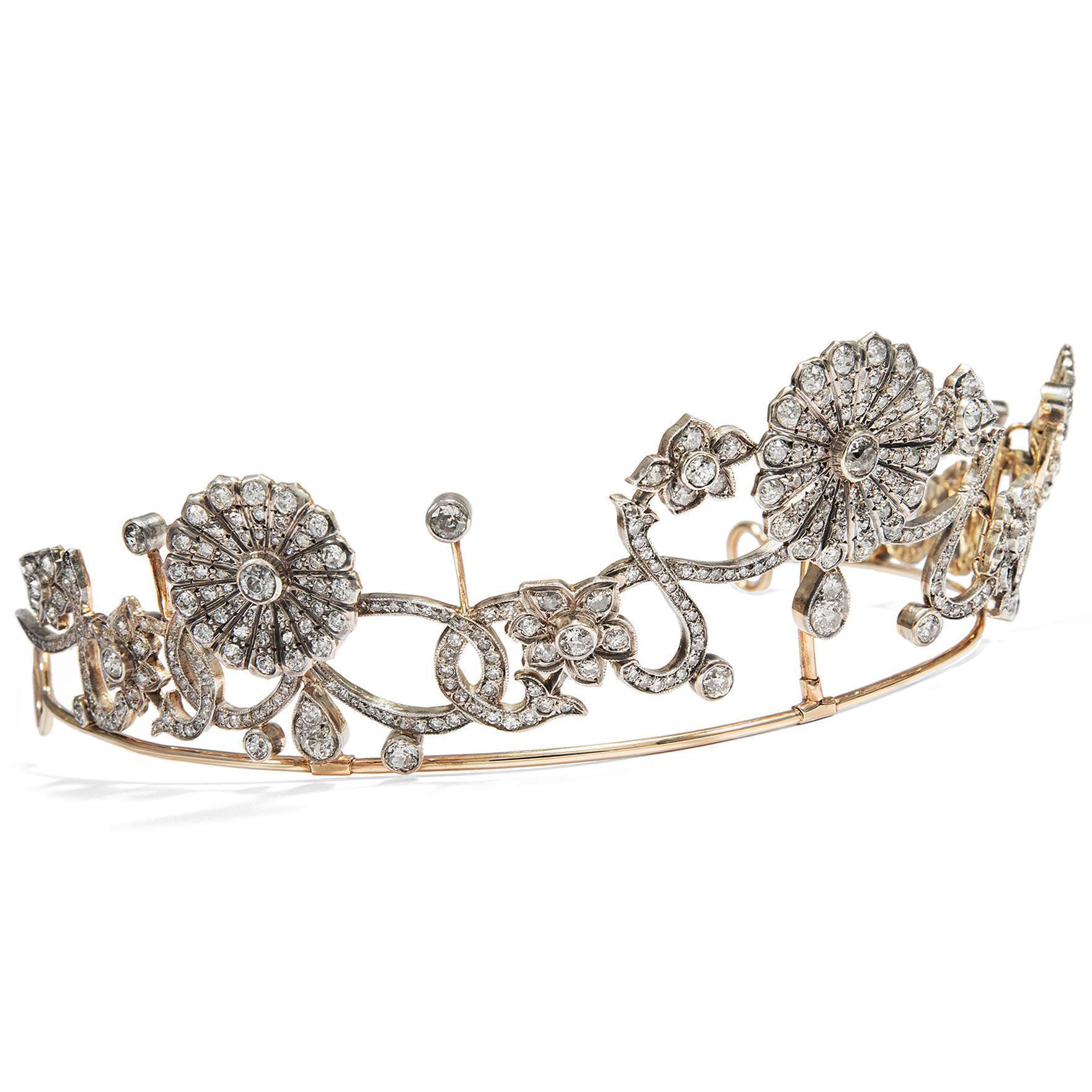 605131-hofer-antikschmuck-Prachtvolles-Diadem-mit-16-76-ct-Diamanten-in-Gold-und-Silber-um-1890-Ewiger-Blumenkranz_1