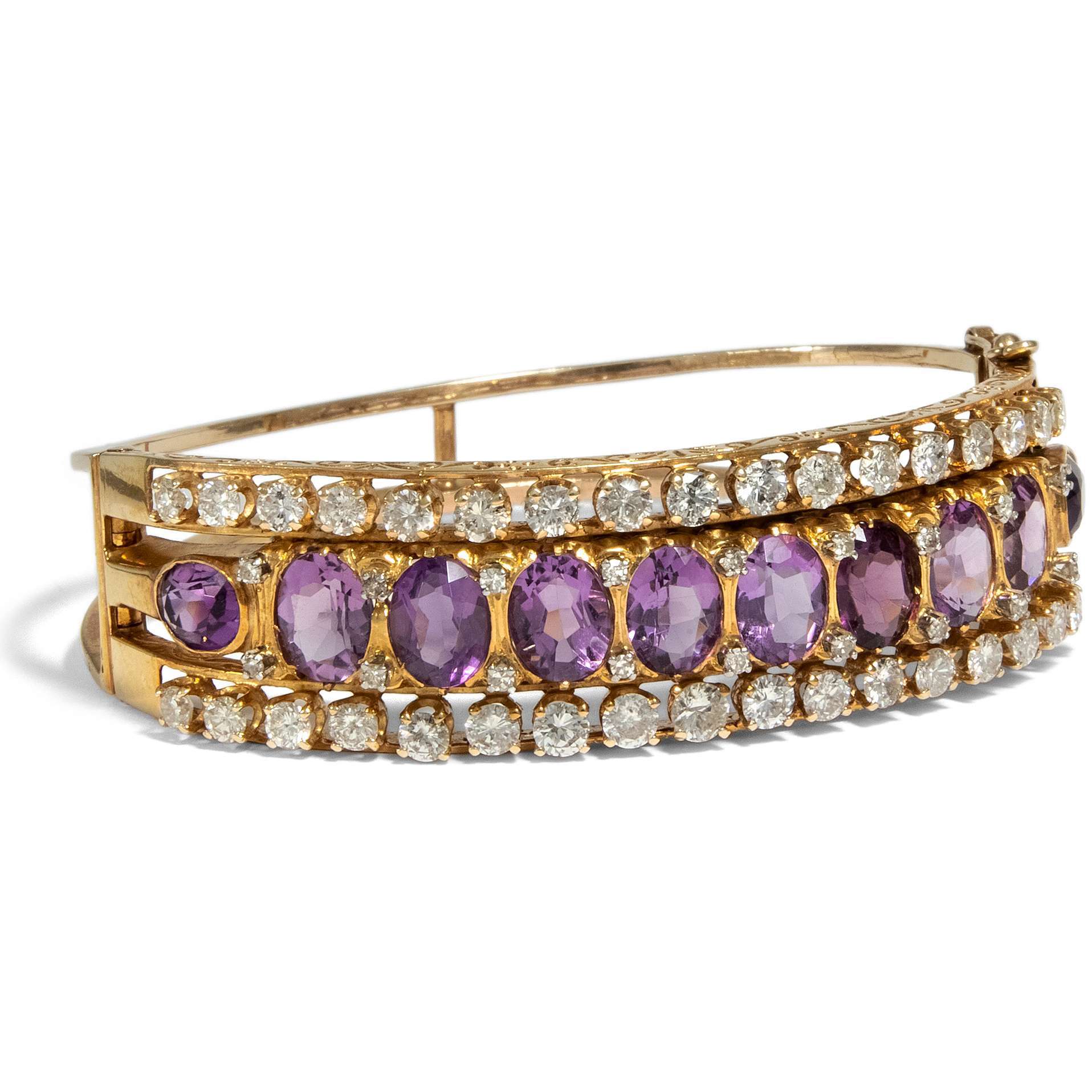610320-hofer-antikschmuck-Kostbares-vintage-Armreif-mit-Amethysten-und-Diamanten-um-1970-Kraft-der-Farben_1