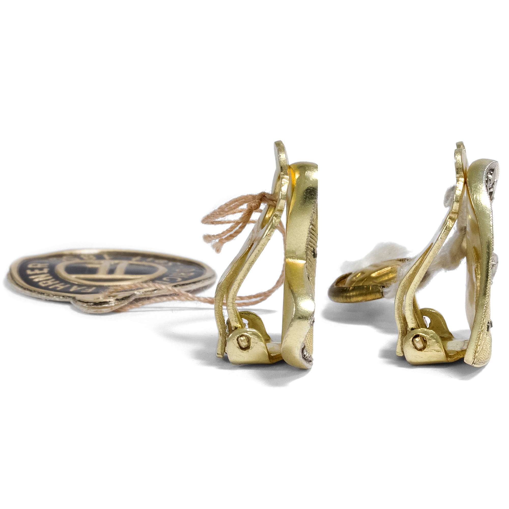613376-hofer-antikschmuck-yGlamouroese-Ohrclips-in-vergoldetem-Silber-von-Theodor-Fahrner-1950er-Jahre-Goldfaecher_2