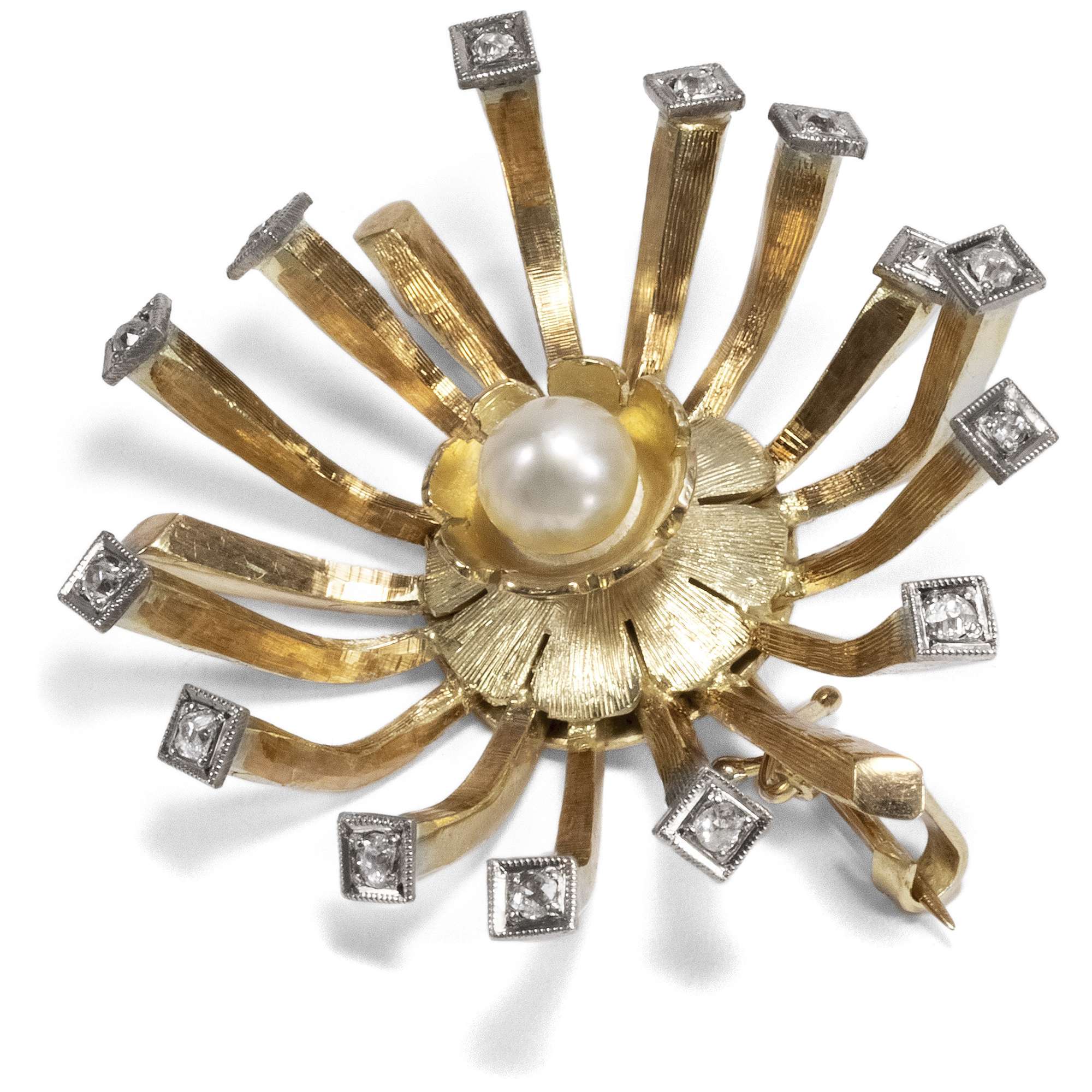 616239-hofer-antikschmuck-Expressive-vintage-Brosche-mit-Perle-und-Diamanten-in-Gold-Deutschland-um-1960-Goldene-Zeiten_2