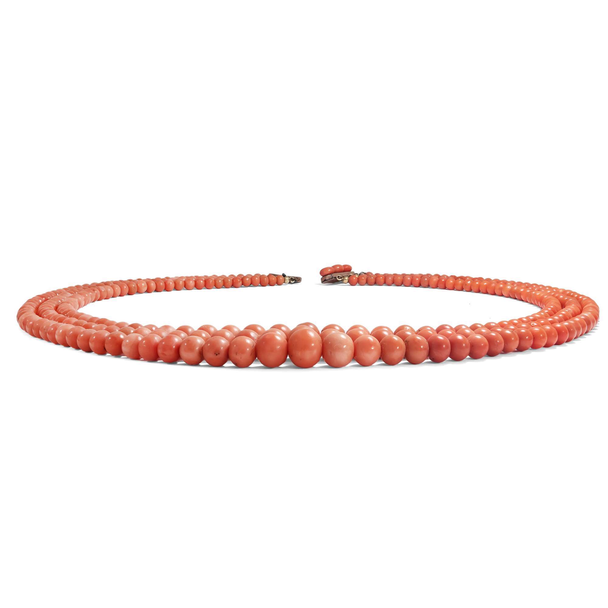 616472-hofer-antikschmuck-Dreireihiges-Verlaufscollier-aus-grossen-Lachskorallen-Italien-um-1890-Sogno-Mediterraneo_3