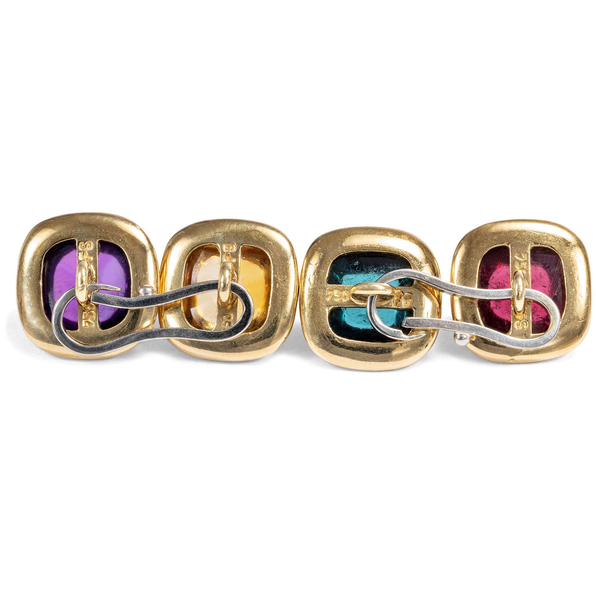 616611-hofer-antikschmuck-Vintage-Manschettenknoepfe-der-1950er-Jahre-aus-Gold-und-Farbsteinen-Stilvoll-und-Farbenfroh-_1