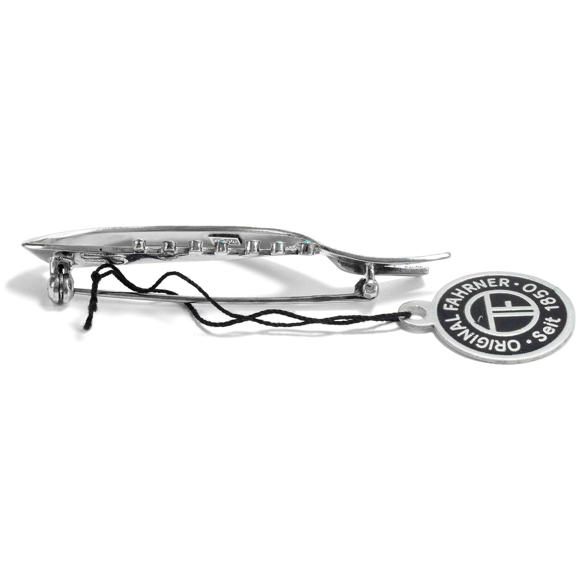 618210-hofer-antikschmuck-Midcentury-Brosche-mit-Tuerkisen-aus-Silber-Theodor-Fahrner-1955er-Jahre-Kleiner-Fisch_3