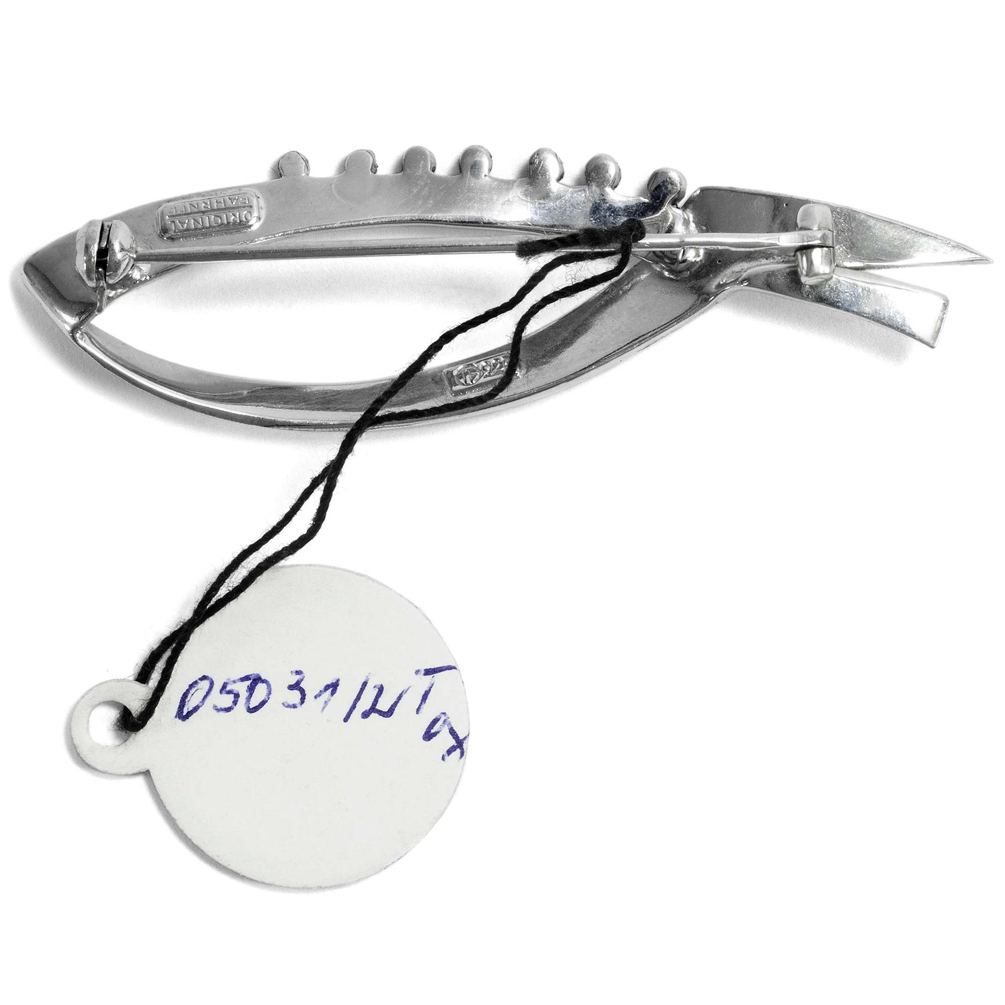 618210-hofer-antikschmuck-Midcentury-Brosche-mit-Tuerkisen-aus-Silber-Theodor-Fahrner-1955er-Jahre-Kleiner-Fisch_4