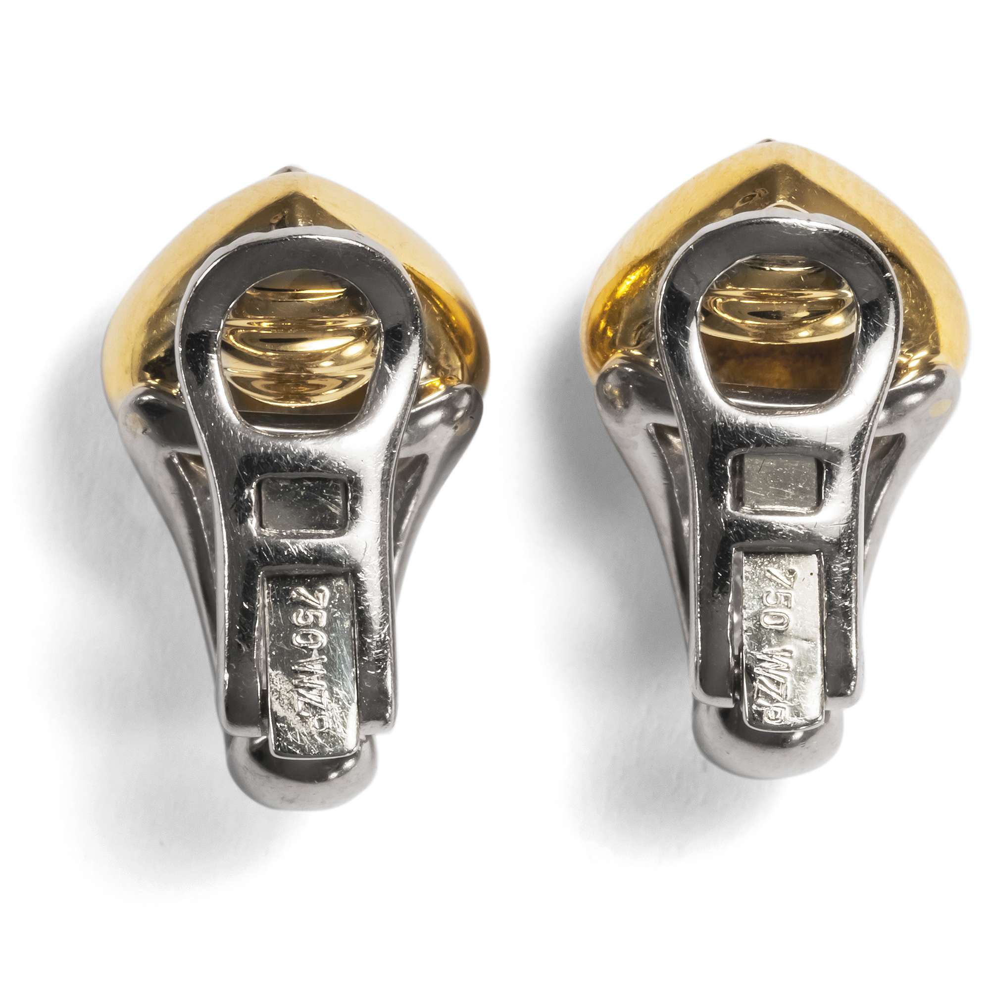 618396-hofer-antikschmuck-Edle-vintage-Ohrclips-mit-Diamanten-von-Werner-Zappe-Pforzheim-um-1995-Dreiecksbeziehung_4