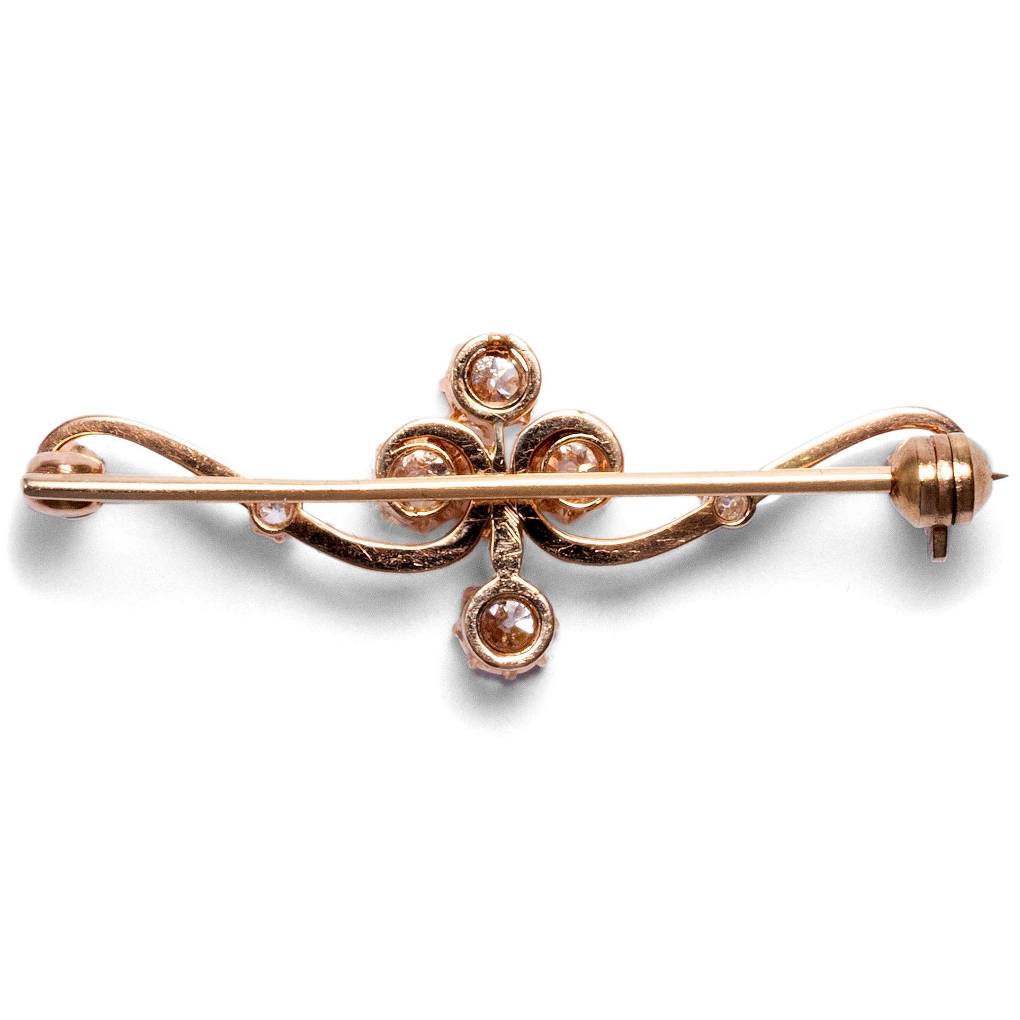 619711-hofer-antikschmuck-Strahlende-Kragenbrosche-mit-1-14-ctDiamanten-in-Rotgold-Deutschland-um-1890-Rococo-Revival_3