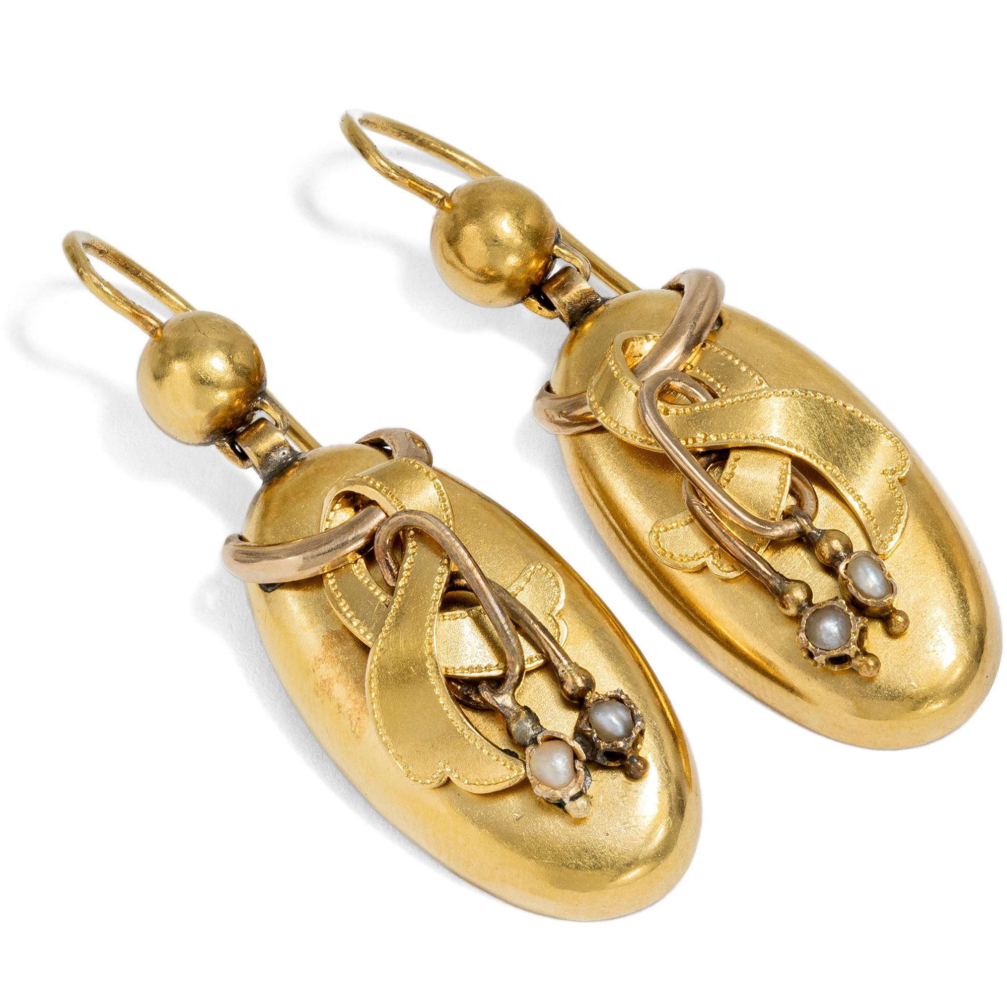 620577-hofer-antikschmuck-Demi-Parure-aus-Ohringen-und-Anhaenger-Brosche-mit-Perlen-in-Gold-Wien-um-1880-Natur-und-Kunst_8