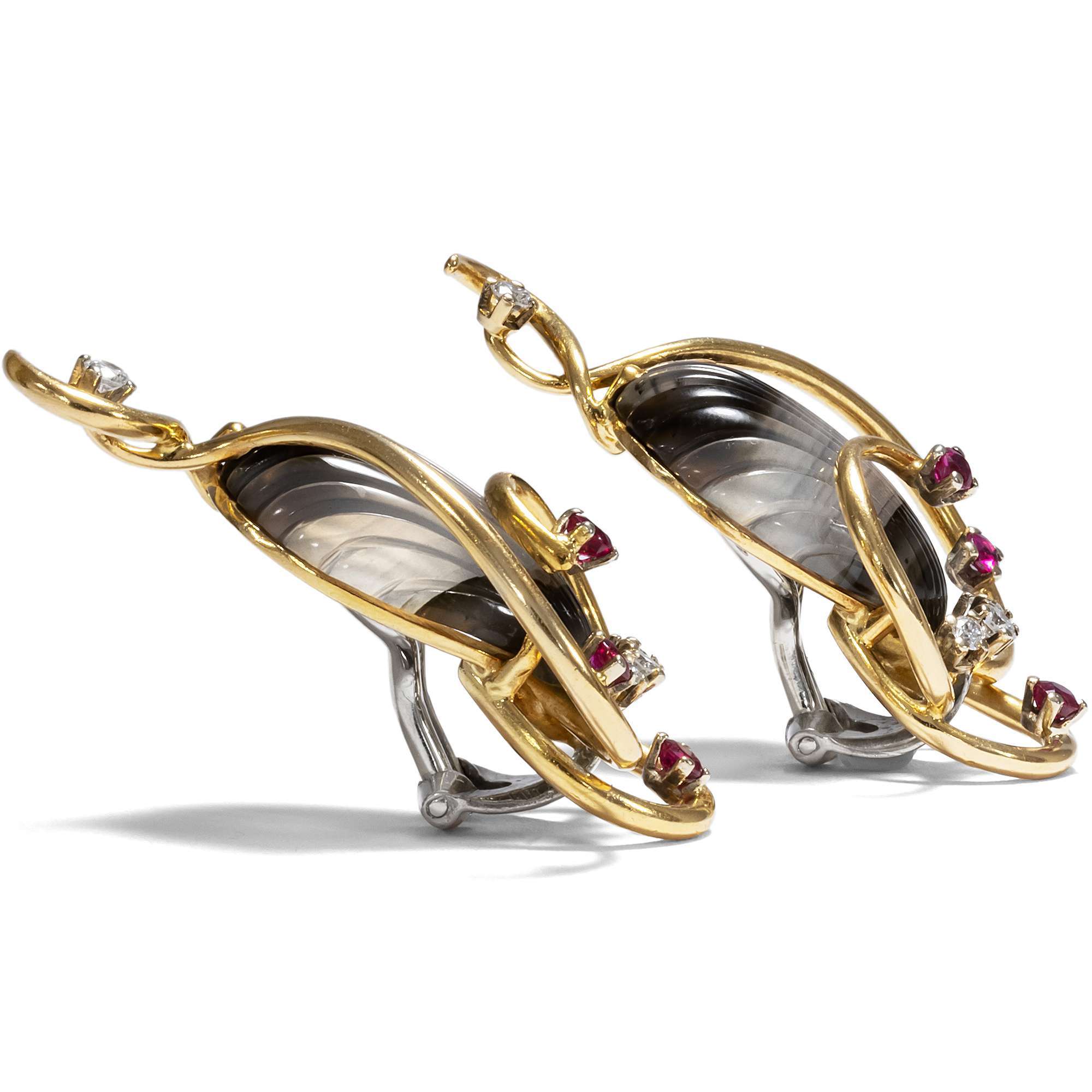 621896-hofer-antikschmuck-Maritime-vintage-Brosche-mit-passenden-Ohrclips-aus-Achaten-Rubinen-Diamanten-und-Gold-um-1980-Unter-dem-Meer-_2