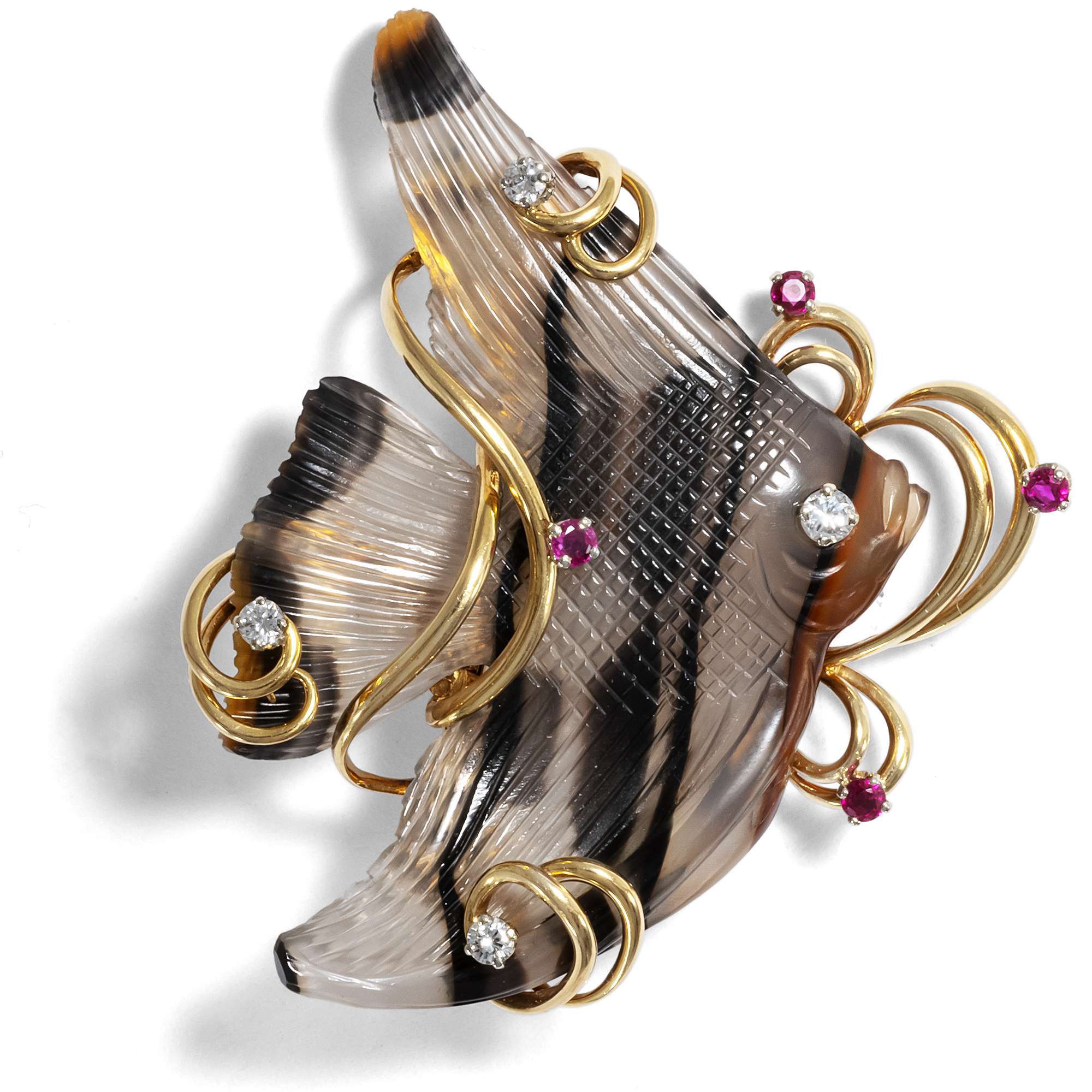 621896-hofer-antikschmuck-Maritime-vintage-Brosche-mit-passenden-Ohrclips-aus-Achaten-Rubinen-Diamanten-und-Gold-um-1980-Unter-dem-Meer-_4
