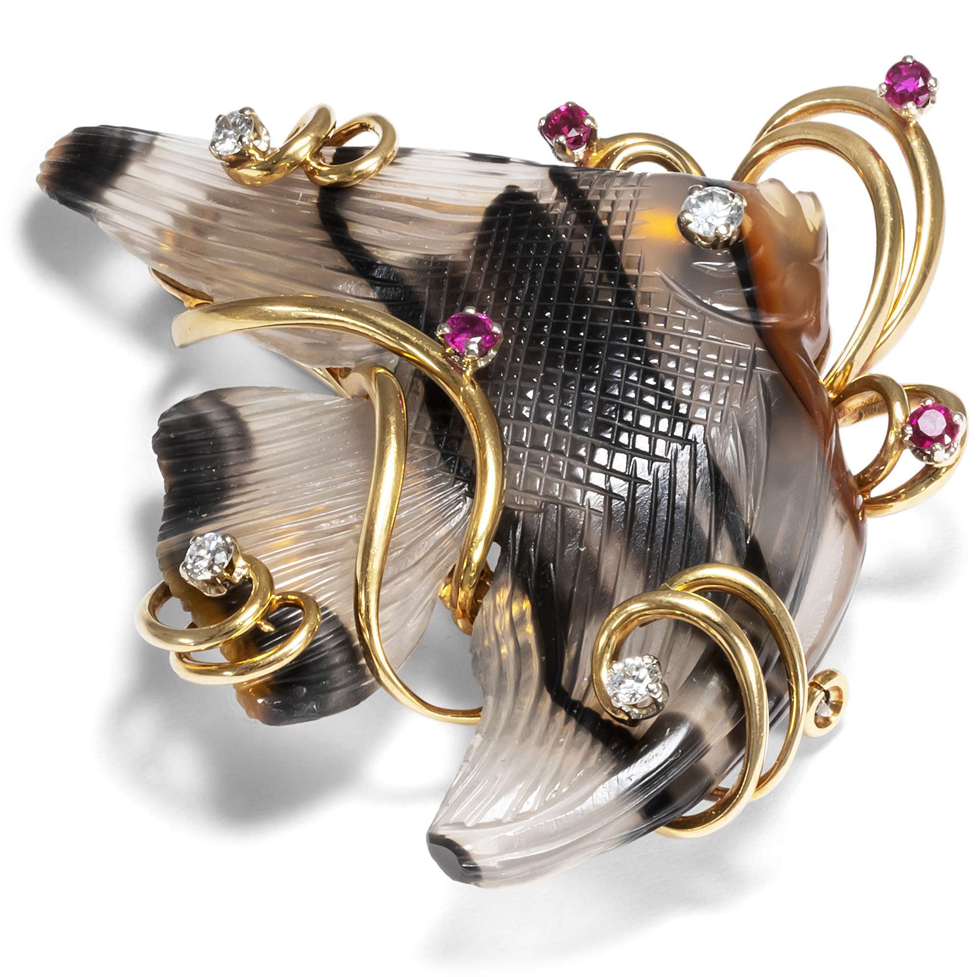 621896-hofer-antikschmuck-Maritime-vintage-Brosche-mit-passenden-Ohrclips-aus-Achaten-Rubinen-Diamanten-und-Gold-um-1980-Unter-dem-Meer-_6
