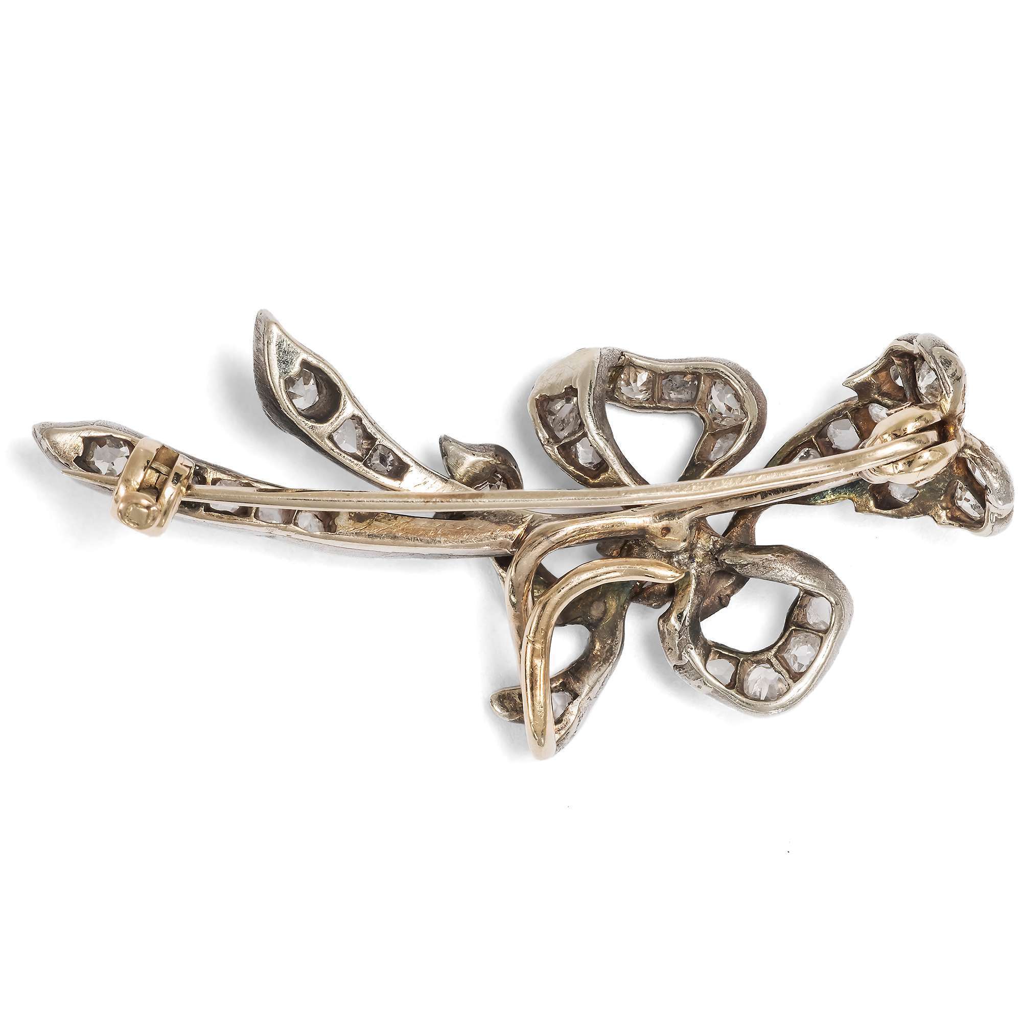623872-hofer-antikschmuck-Antike-Schleifenbrosche-mit-Diamanten-in-Silber-auf-Gold-um-1890-Edel-und-Nuetzlich_3