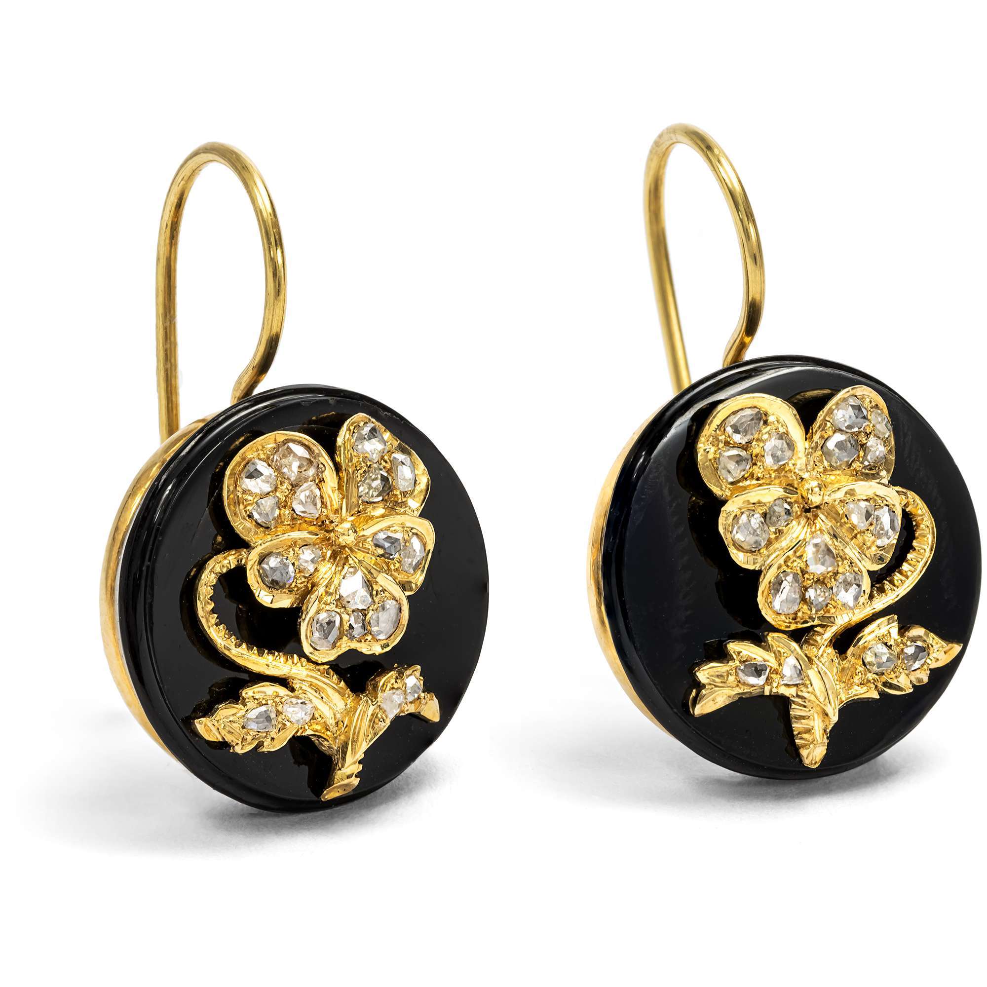 624546-hofer-antikschmuck-Ungewoehnliche-Demi-Parure-mit-diamanten-Veilchen-auf-Onyx-um-1875-Denk-an-mich_4
