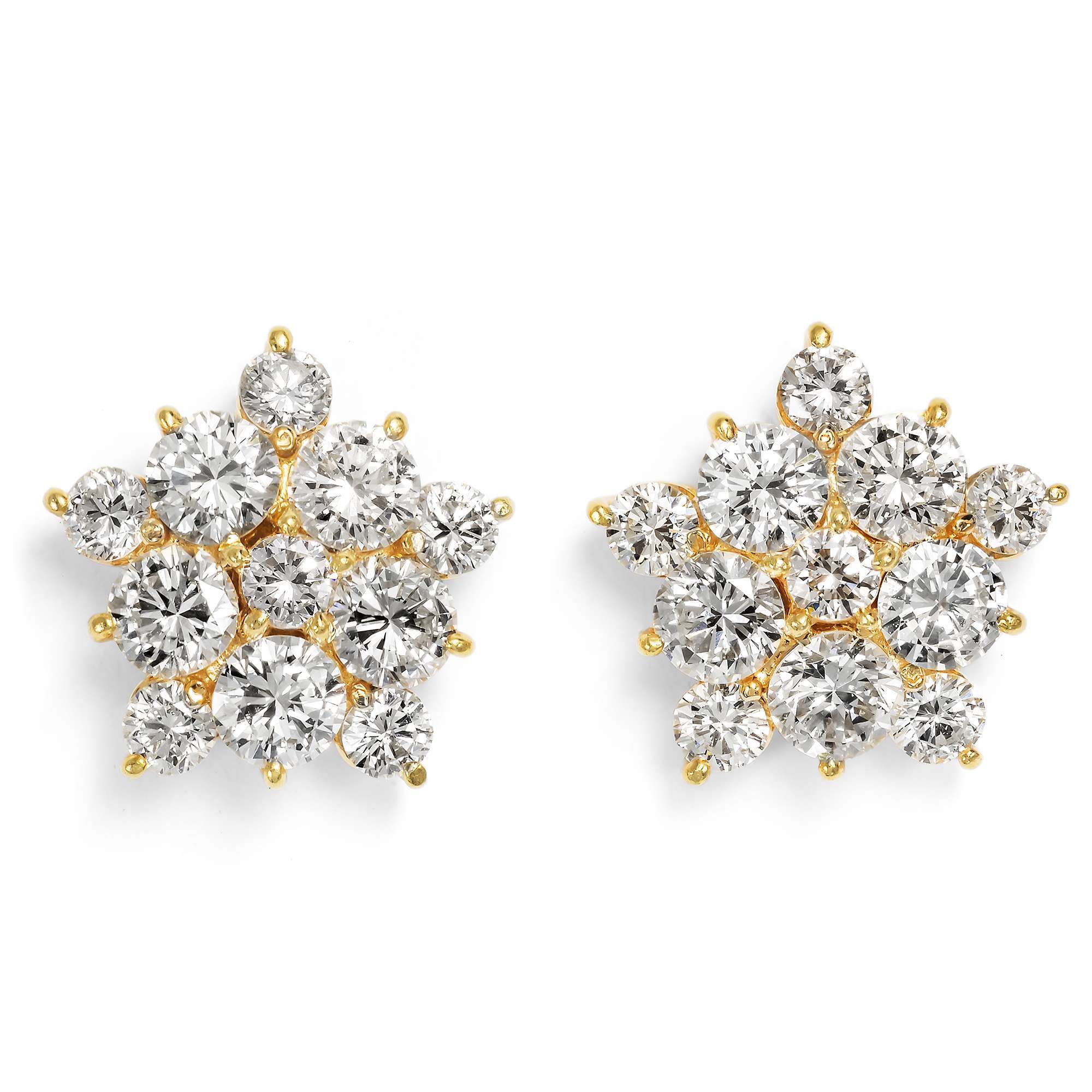 624739-hofer-antikschmuck-Funkelnde-vintage-Ohrstecker-mit-2-32-ct-Diamanten-in-Gold-um-2000-Reach-for-the-Stars