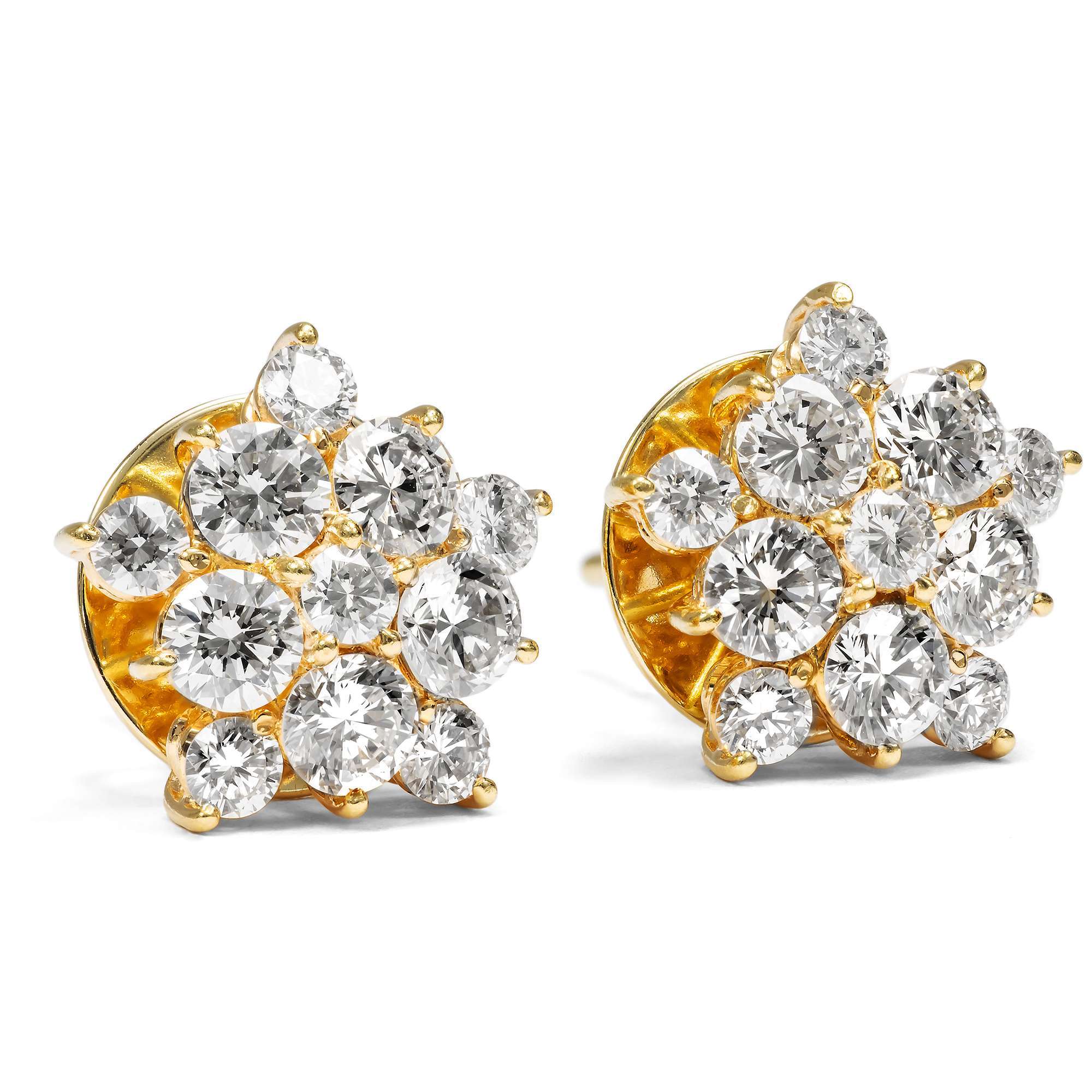 624739-hofer-antikschmuck-Funkelnde-vintage-Ohrstecker-mit-2-32-ct-Diamanten-in-Gold-um-2000-Reach-for-the-Stars_2