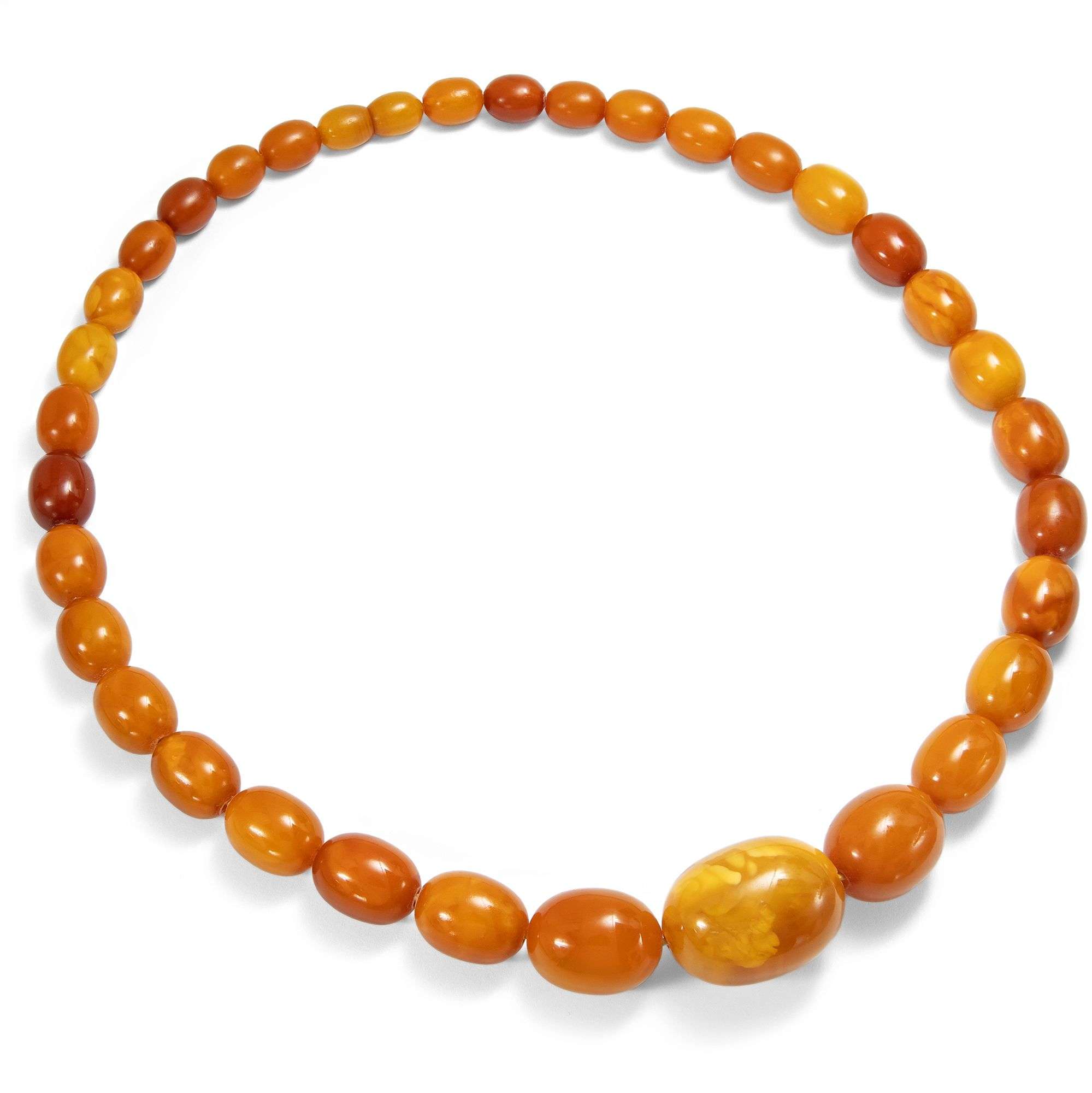 626096-hofer-antikschmuck-Antikes-Collier-aus-Butterscotch-Naturbernstein-Koenigsberg-um-1930-Urzeitliches-Sonnenlicht_1