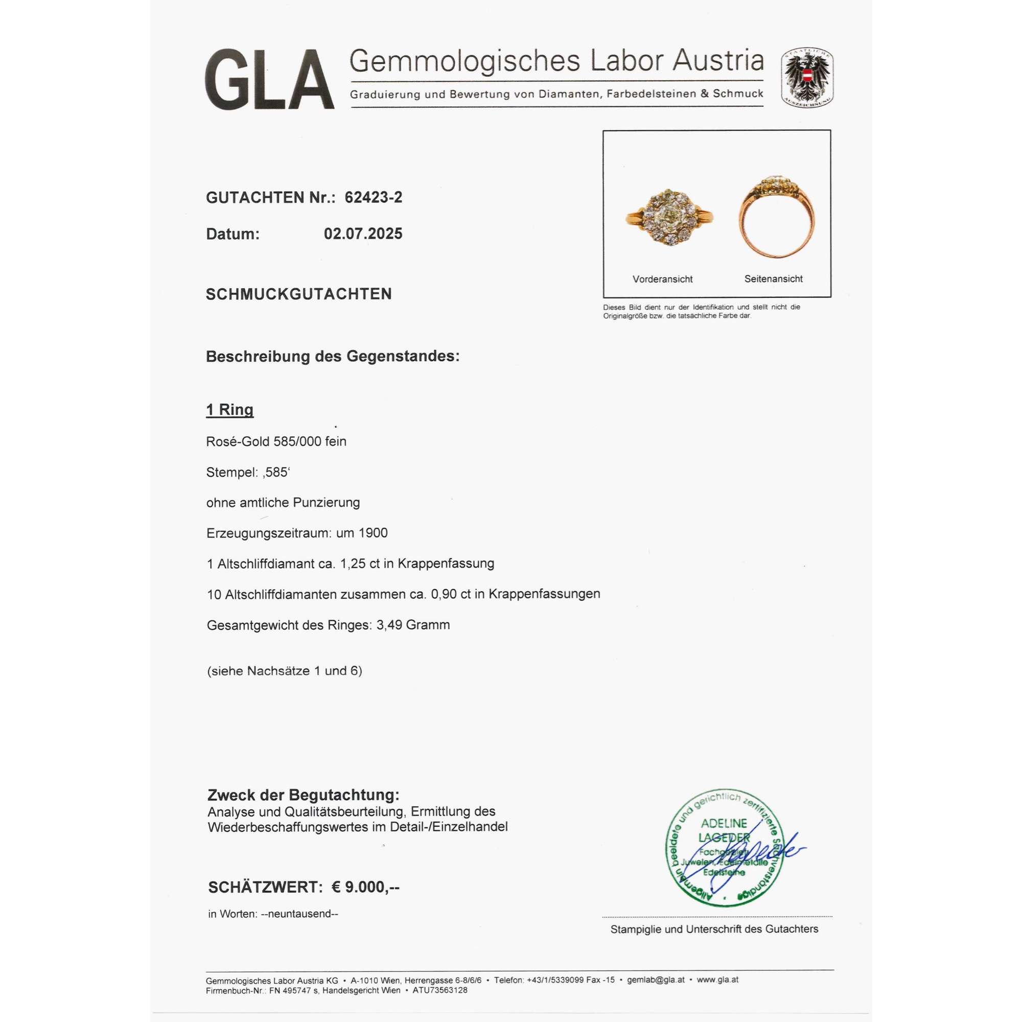 626167-hofer-antikschmuck-Antiker-Entourage-Ring-mit-Altschliff-Diamanten-in-Rotgold-Deutschland-um-1890-Bluete-aus-Licht