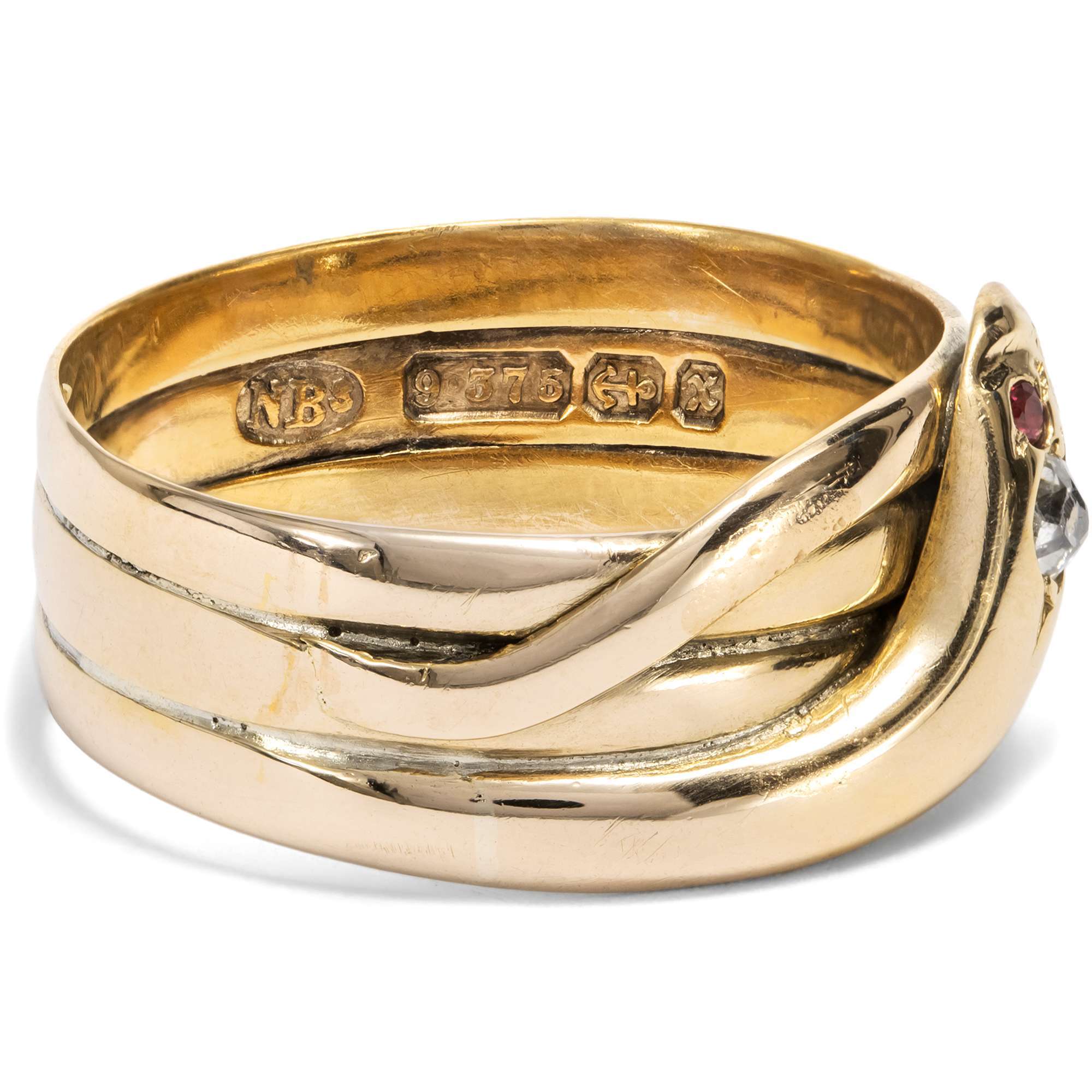 626577-hofer-antikschmuck-Viktorianischer-Schlangenring-aus-Rosegold-mit-Diamant-und-Rubinen-datiert-1897-Um-den-Finger-gewickelt_6