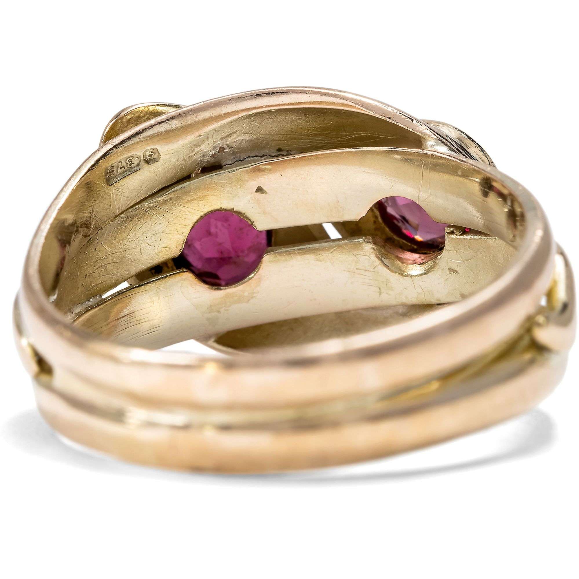 626601-hofer-antikschmuck-Antiker-Schlangenring-aus-Gold-mit-Granaten-und-Diamanten-England-um-1910-Ewiglich-Umschlungen_7