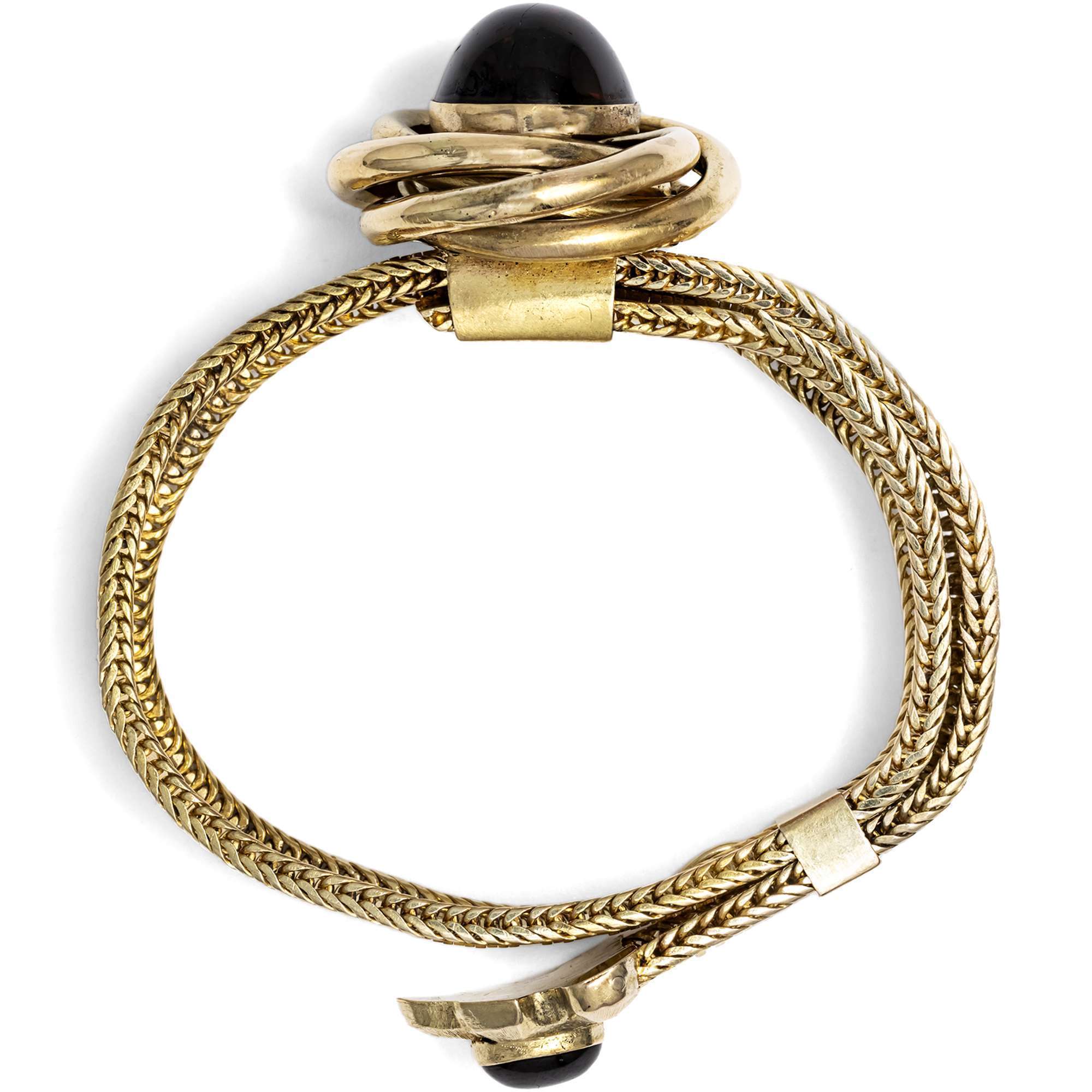 626667-hofer-antikschmuck-Viktorianisches-Armband-aus-Gold-mit-Granatcabochons-um-1850-The-Romantic-Period_1