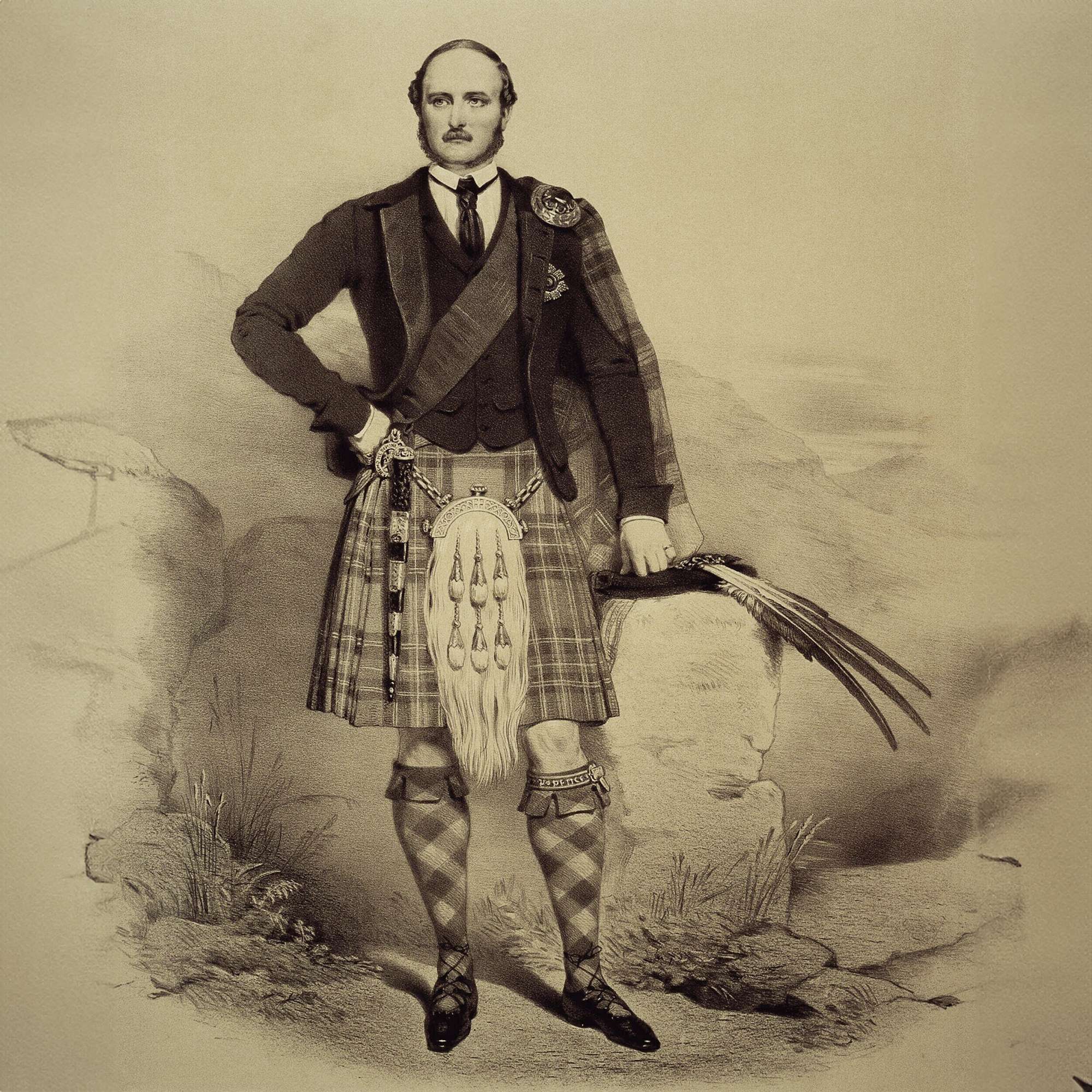 626671-hofer-antikschmuck-Grosse-Brosche-aus-Silber-mit-eingeschliffenen-Achaten-Schottland-um-1880-Highland-Fling-_4