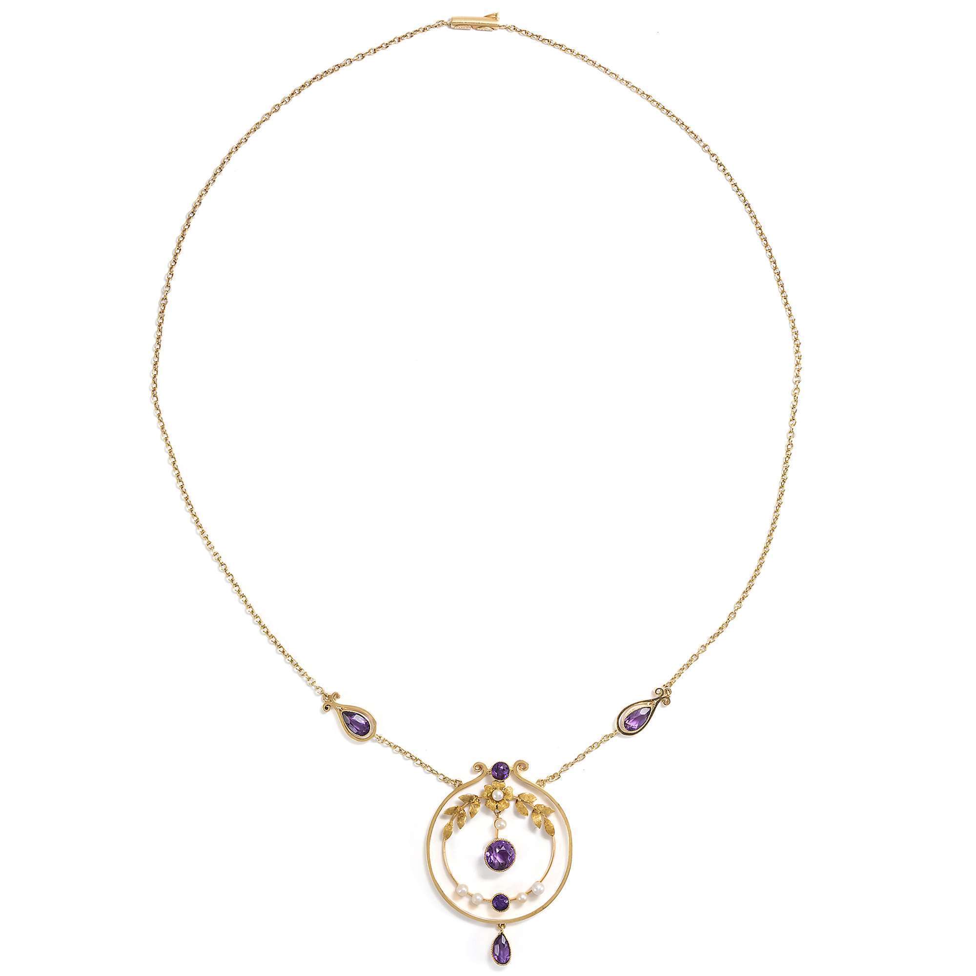 626720-hofer-antikschmuck-Elegantes-Collier-mit-Amethysten-und-Perlen-in-Gold-um-1910-Fliedertraum_1