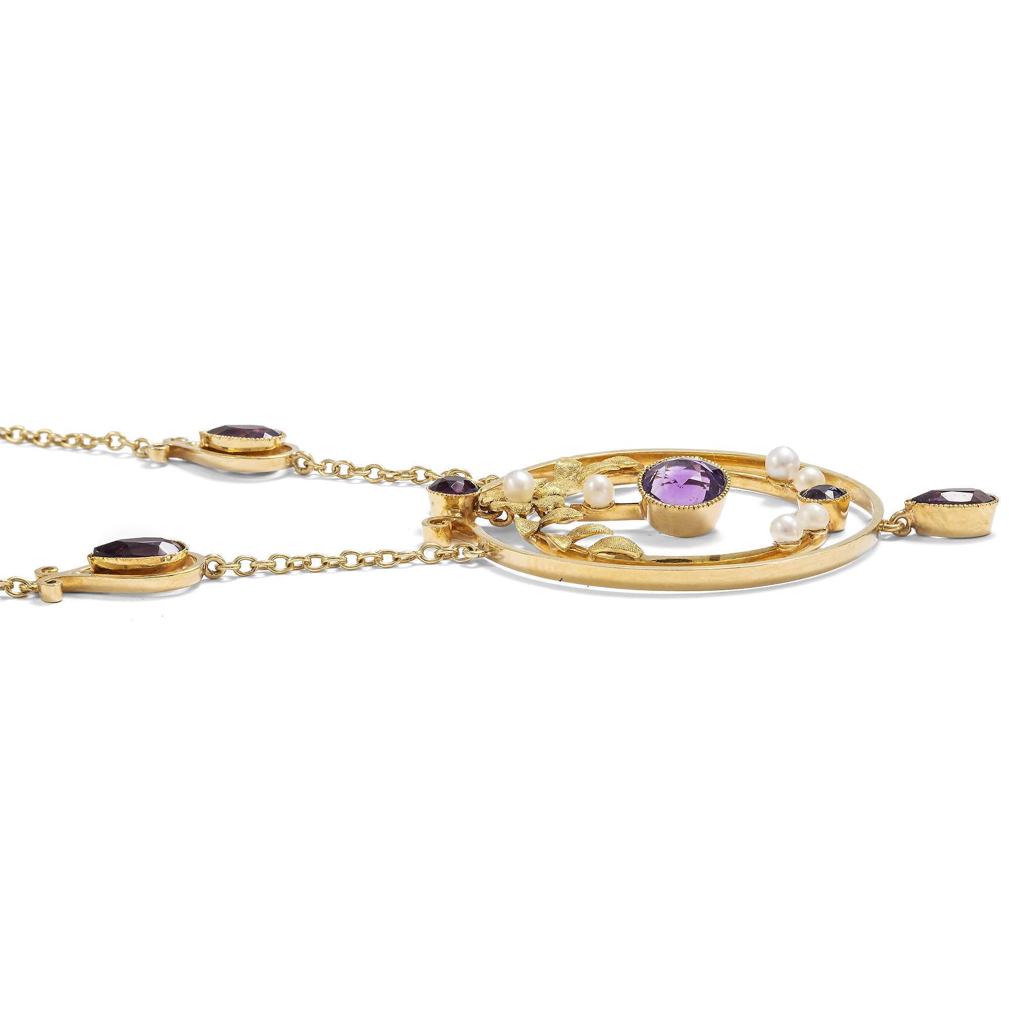 626720-hofer-antikschmuck-Elegantes-Collier-mit-Amethysten-und-Perlen-in-Gold-um-1910-Fliedertraum_2