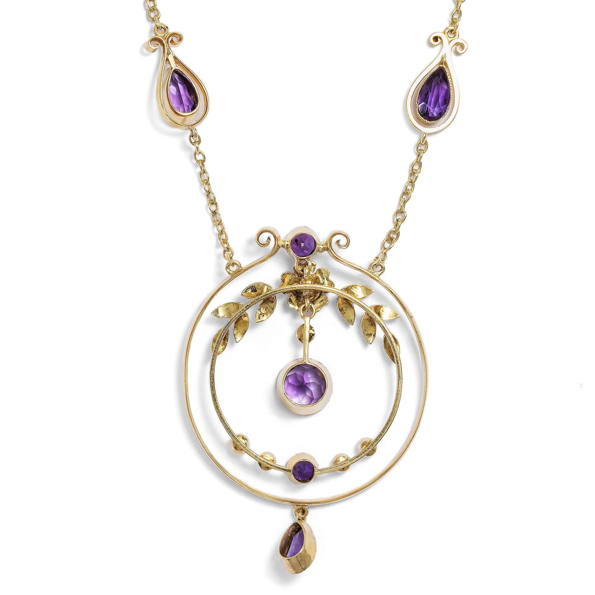 626720-hofer-antikschmuck-Elegantes-Collier-mit-Amethysten-und-Perlen-in-Gold-um-1910-Fliedertraum_4