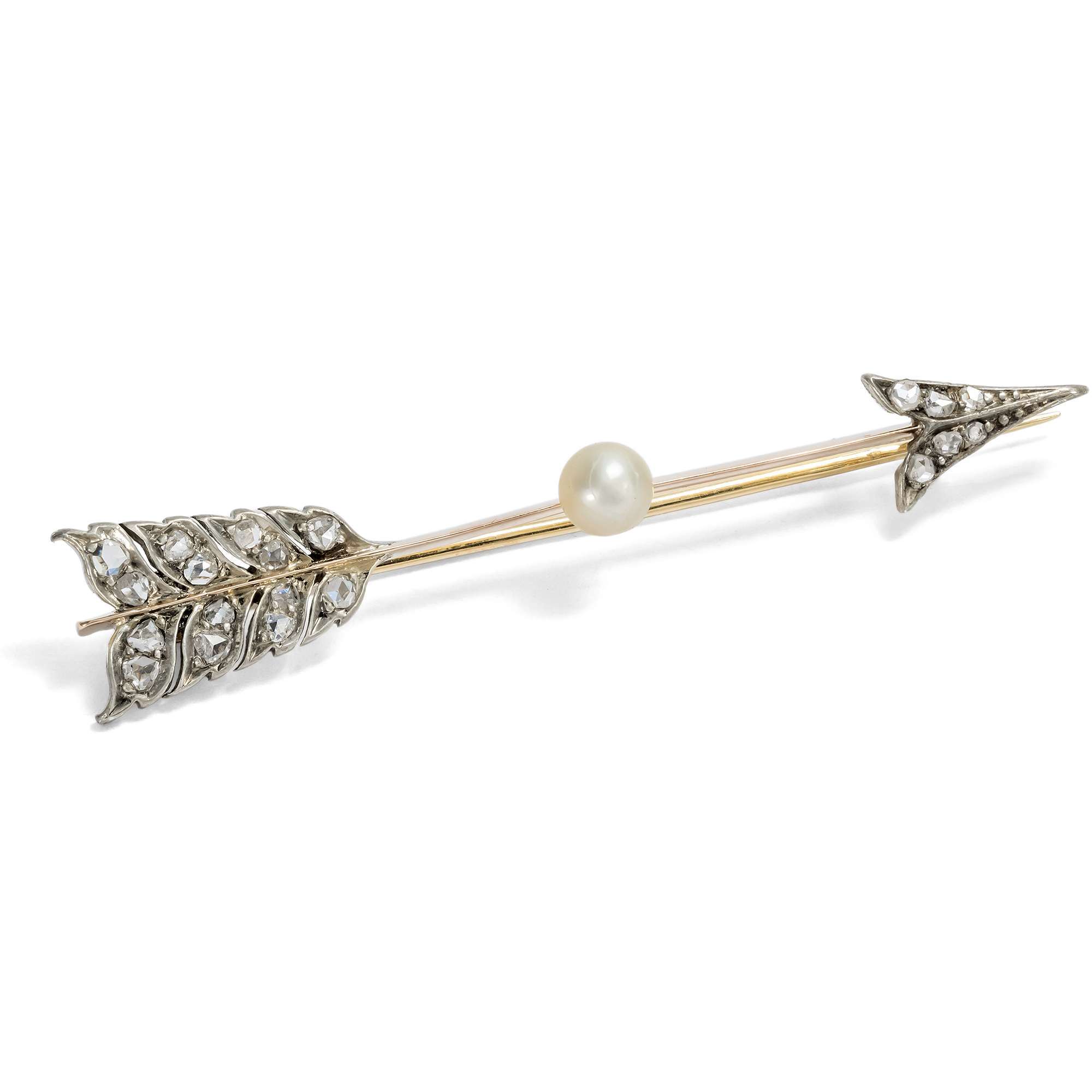 626946-hofer-antikschmuck-Viktorianische-Pfeil-Brosche-mit-Naturperle-und-Diamanten-England-um-1890-Widerstand-zwecklos-_1