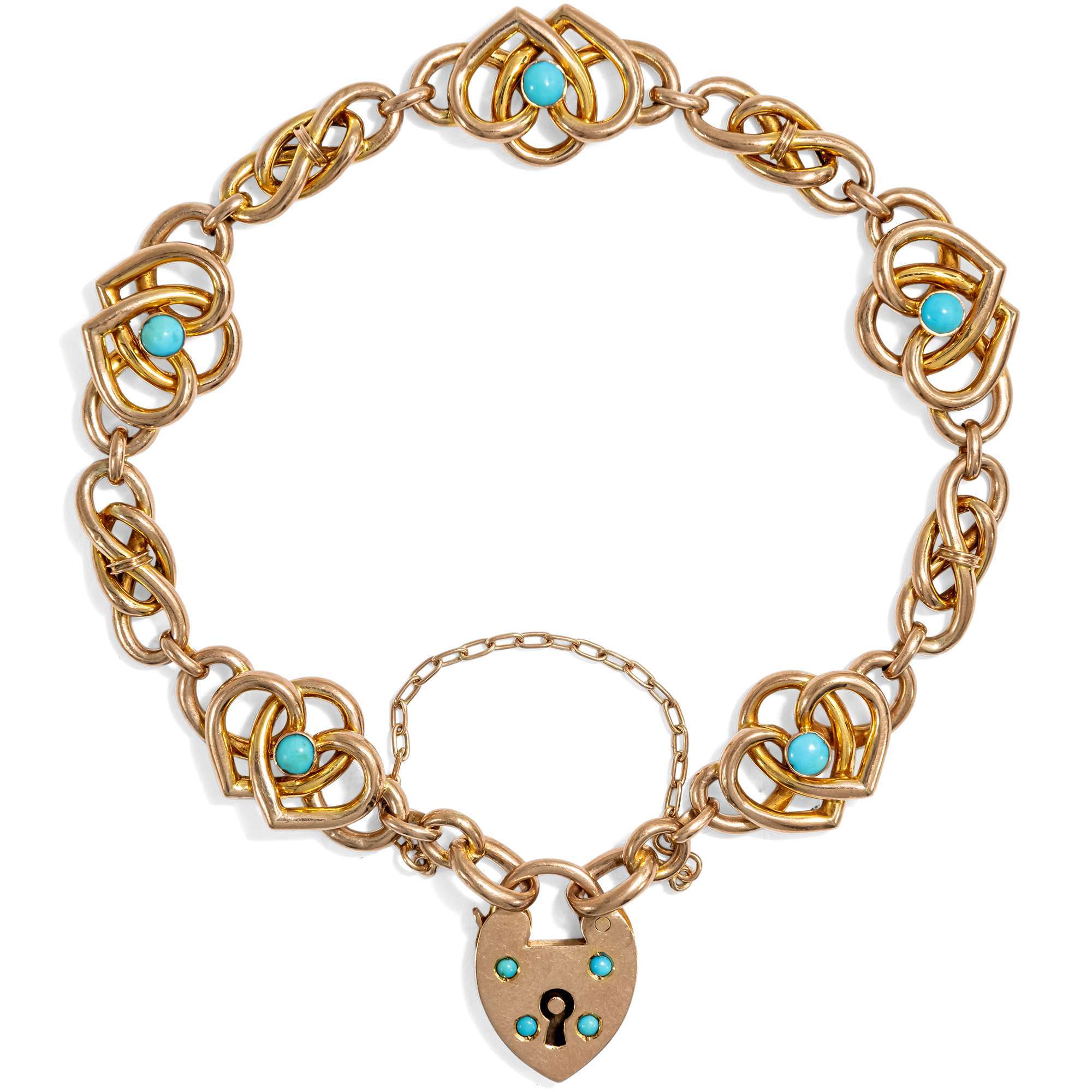 626954-hofer-antikschmuck-Romantisches-Armband-mit-Tuerkisen-in-Gold-England-um-1900-Vergiss-mein-nicht-_2