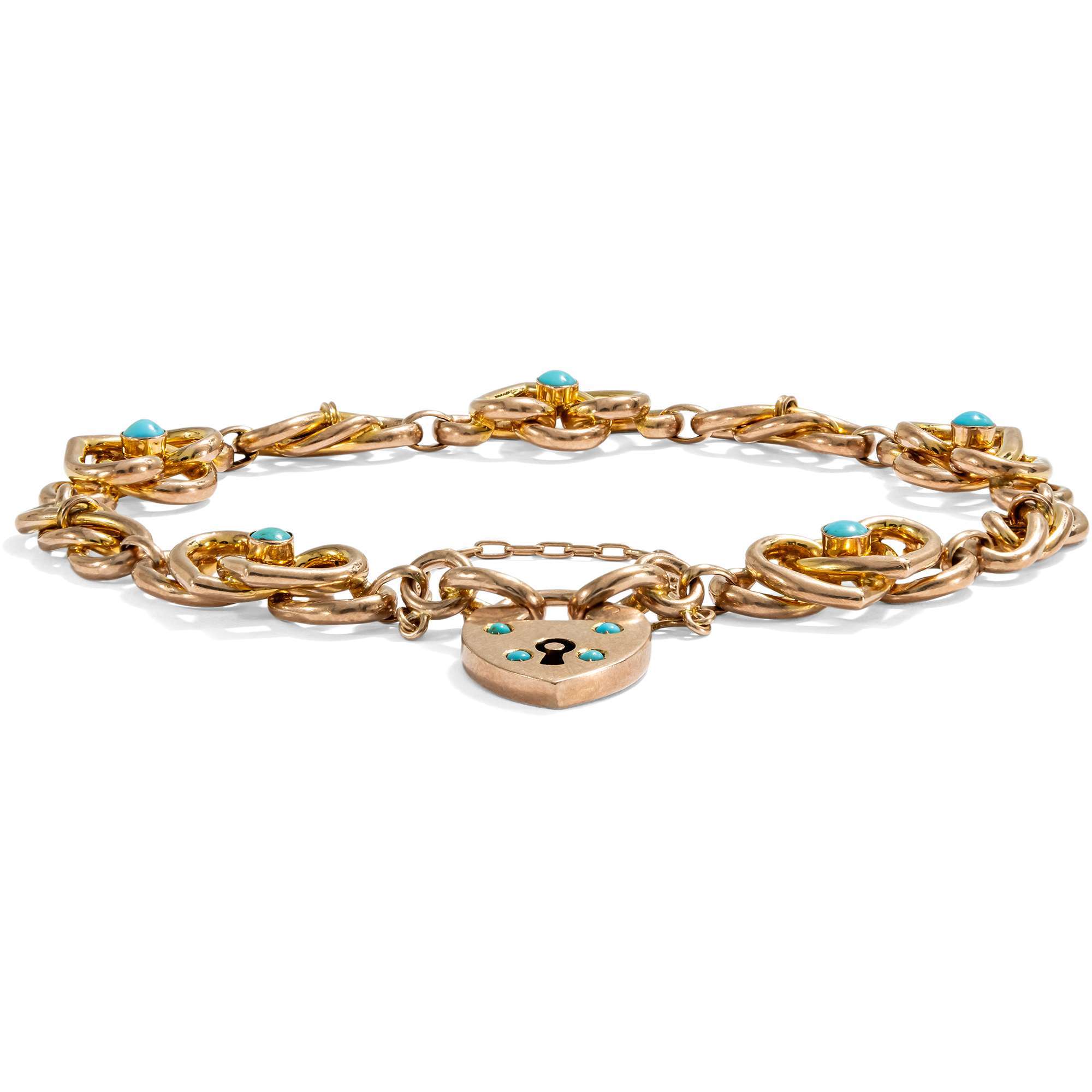 626954-hofer-antikschmuck-Romantisches-Armband-mit-Tuerkisen-in-Gold-England-um-1900-Vergiss-mein-nicht