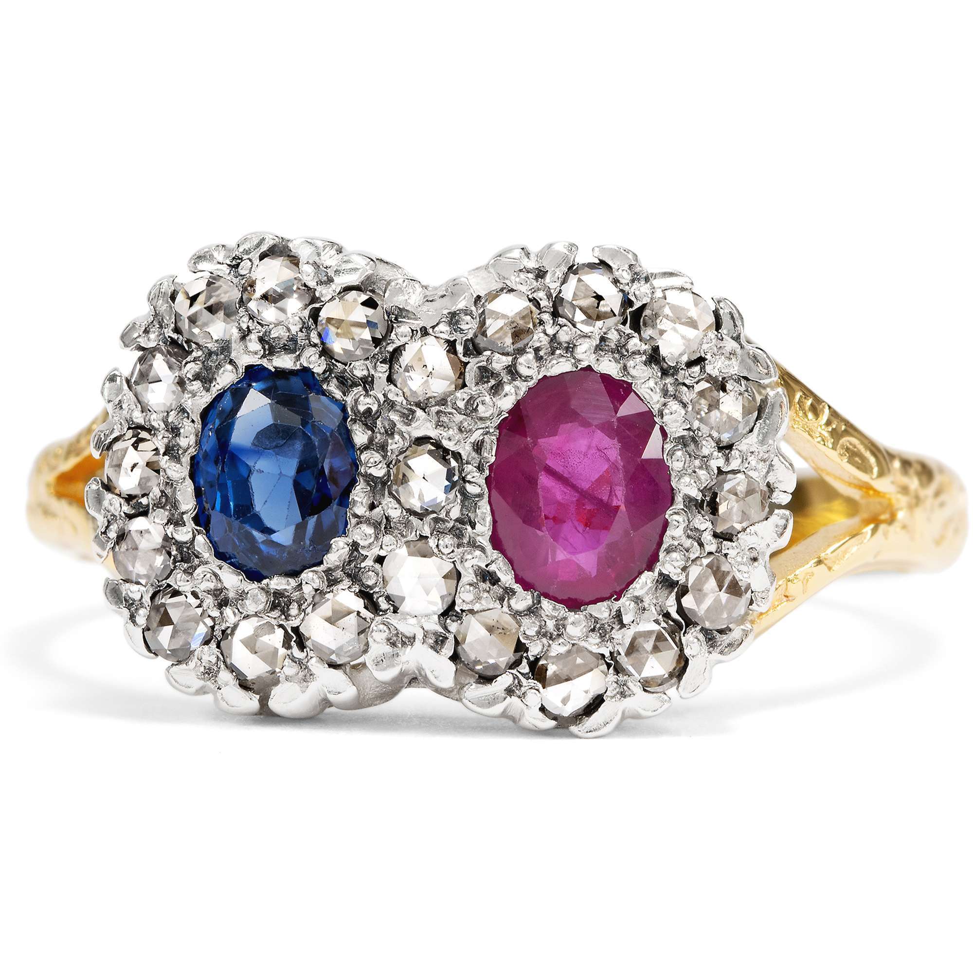 626971-hofer-antikschmuck-Nostalgischer-Ring-aus-Gold-und-Silber-mit-Diamanten-Saphir-und-Rubin-London-um-2000-In-ewiger-Verbindung_3