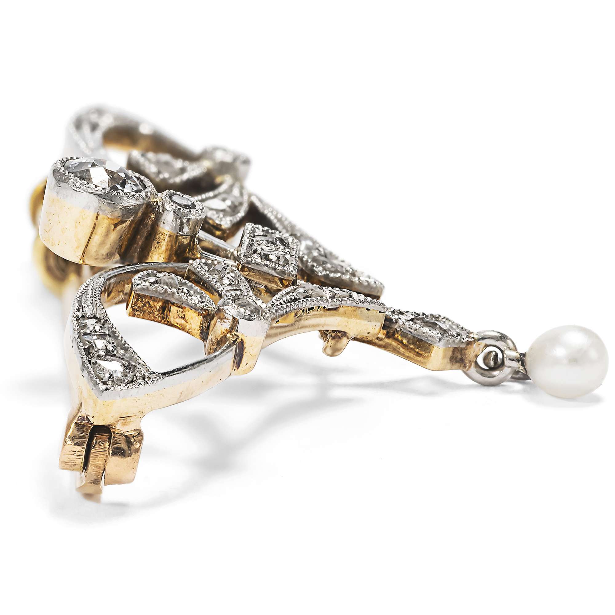 627125-hofer-antikschmuck-Elegante-Jugendstil-Brosche-mit-Diamanten-und-Perle-in-Platin-auf-Gold-um-1905-Kuehle-Eleganz_2