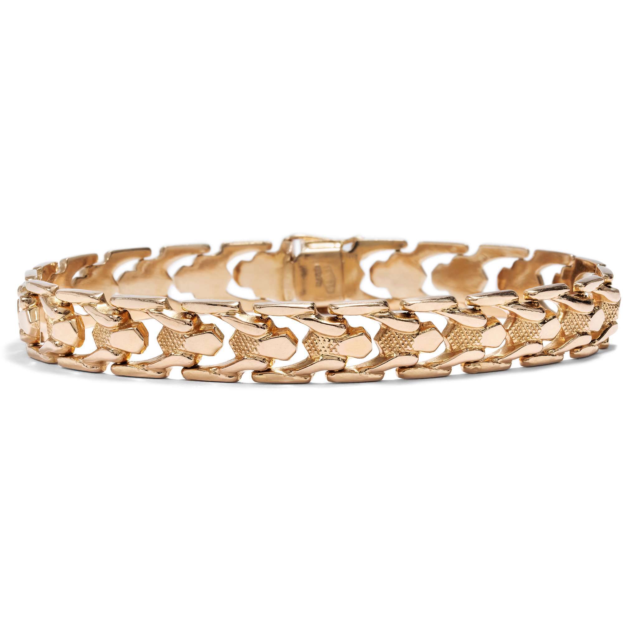 627224-hofer-antikschmuck-Schoenes-vintage-Armband-aus-hochkaraetigem-Rosegold-Vicenza-um-1960-Oro-Italiano_3