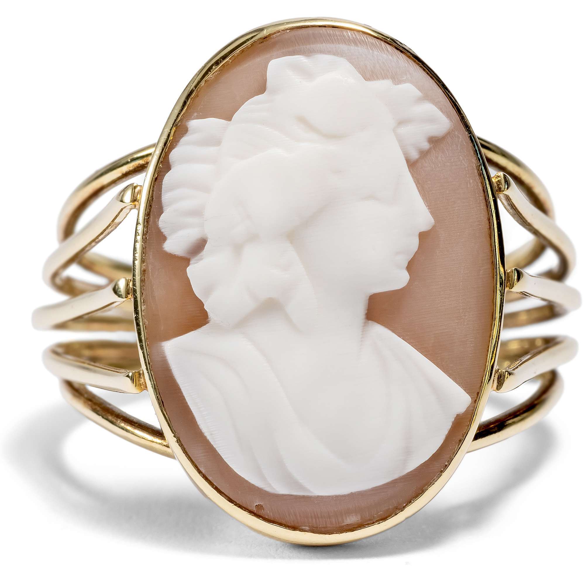 627297-hofer-antikschmuck-Goldener-Ring-mit-aelterer-Muschelgemme-einer-Bacchantin-in-Gold-um-1880-1960-Rauschende-Feste-wilde-Gelage_6