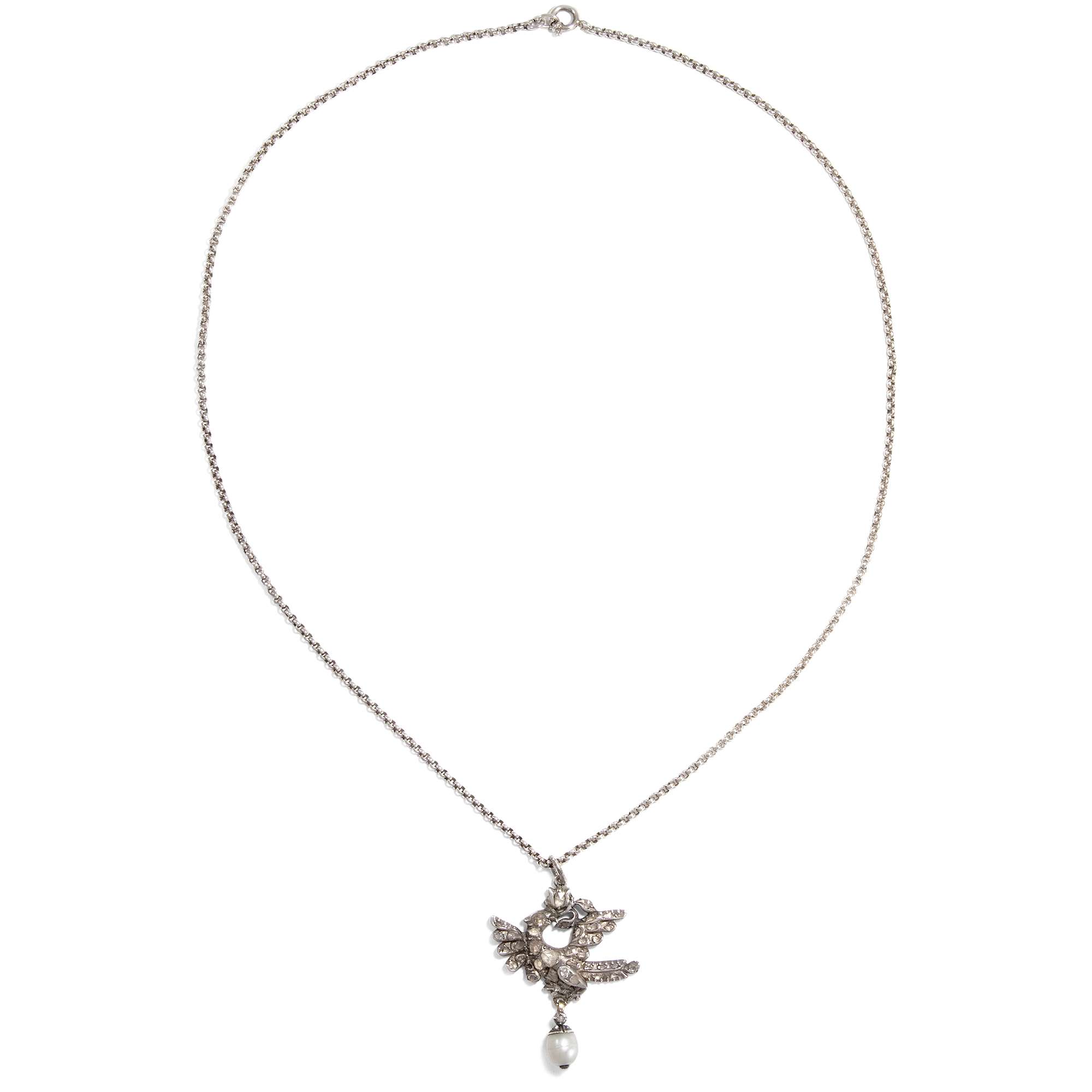 627786-hofer-antikschmuck-Ungewoehnlicher-Anhaenger-mit-Diamantrosen-und-Perle-2-Haelfte-19-Jh-Mysterioeser-Begleiter_4