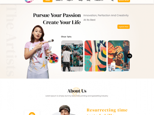 Artist Portfolio WordPress Theme