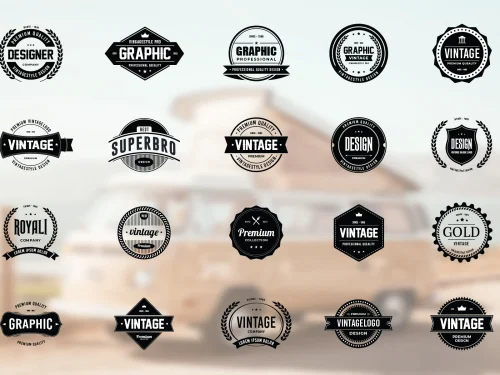 d5126fbc540071f957827402e7db75c1.webp Vintage Badge Logo Design Collection